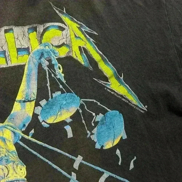 Metallica 1994 …And Justice For All Rare Vintage Grail T-shirt - Picture 3 of 9